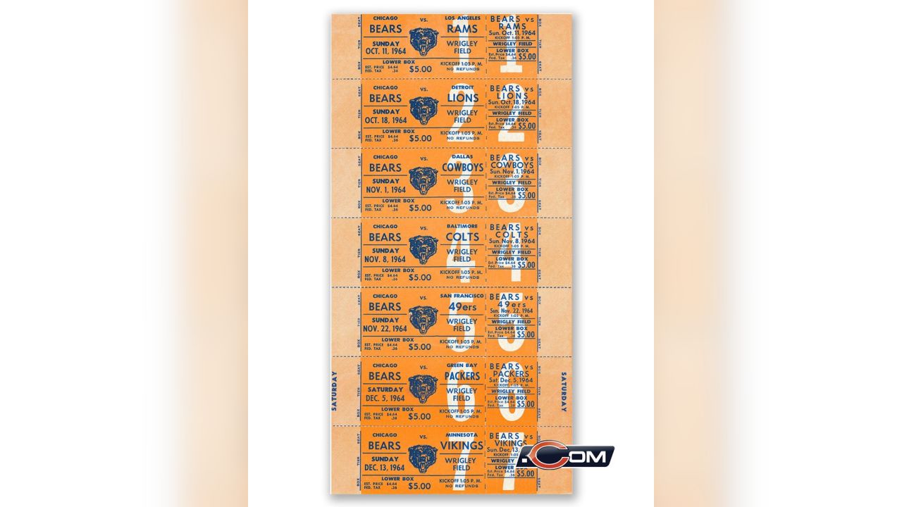 Chicago Bears vs Green Bay Packers ticket stub September 13, 2015