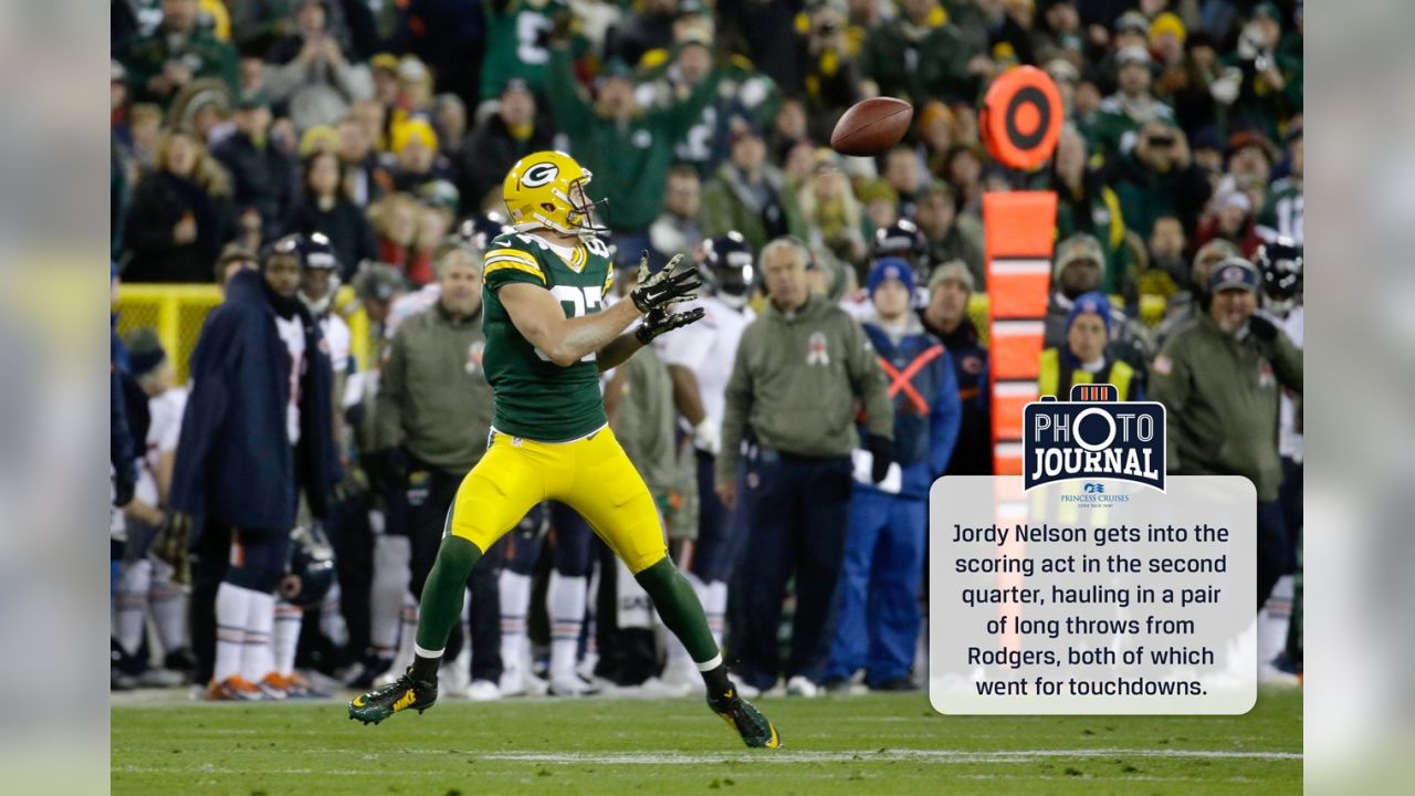 Green Bay Packers defensive tackle Jordan Miller (L) sacks Chicago Bears  quarterback Jay Cutler for a 5-yard loss during the third quarter at  Soldier Field on December 16, 2012 in Chicago. The