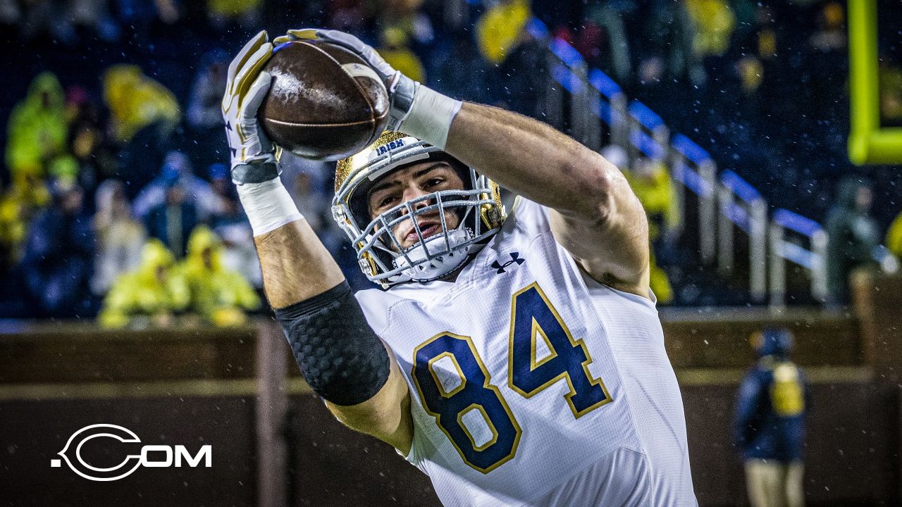 Notre Dame TE Cole Kmet Drafted #43 Overall By Chicago Bears //