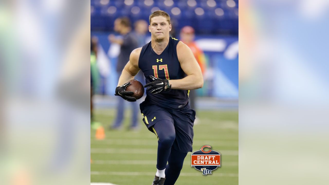 Adam Shaheen Autographed Chicago Bears Football 16x20 Photo (Beckett) — RSA