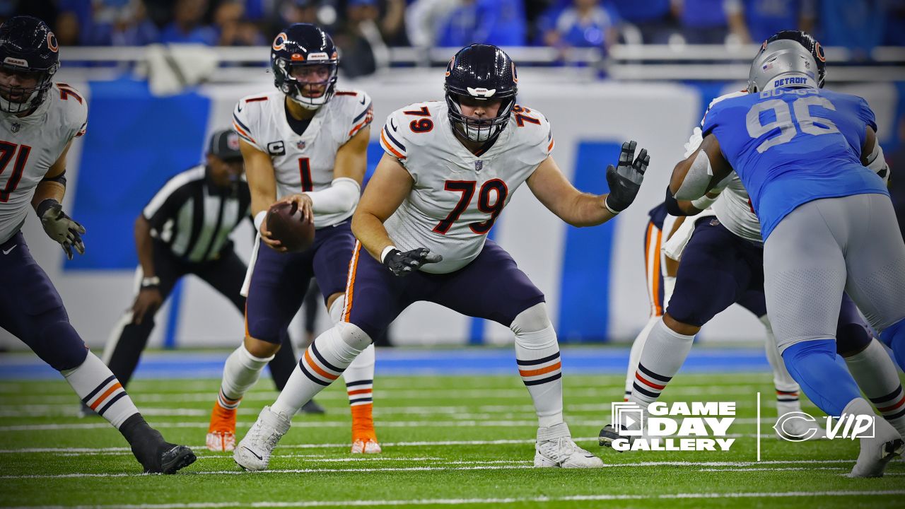 Detroit Lions vs. Chicago Bears. Fans support on NFL Game