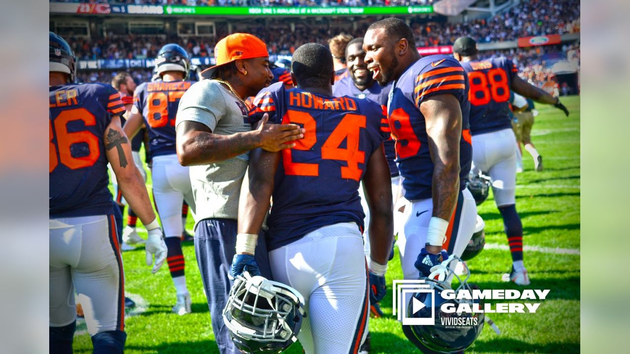 Chicago, Illinois, USA. 24th Sep, 2017. - Bears #24 Jordan Howard in action  during the NFL Game between the Pittsburgh Steelers and Chicago Bears at  Soldier Field in Chicago, IL. Photographer: Mike