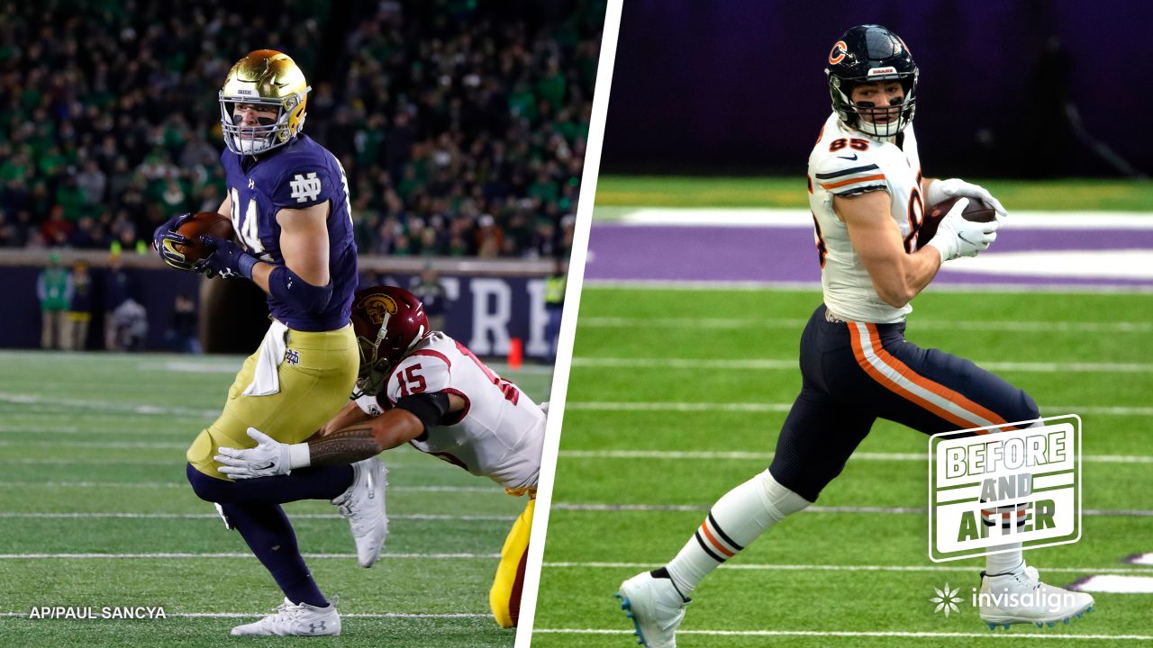 Notre Dame's Brian Kelly says Bears TE Cole Kmet will be 'in line' with  NFL's best - Chicago Sun-Times