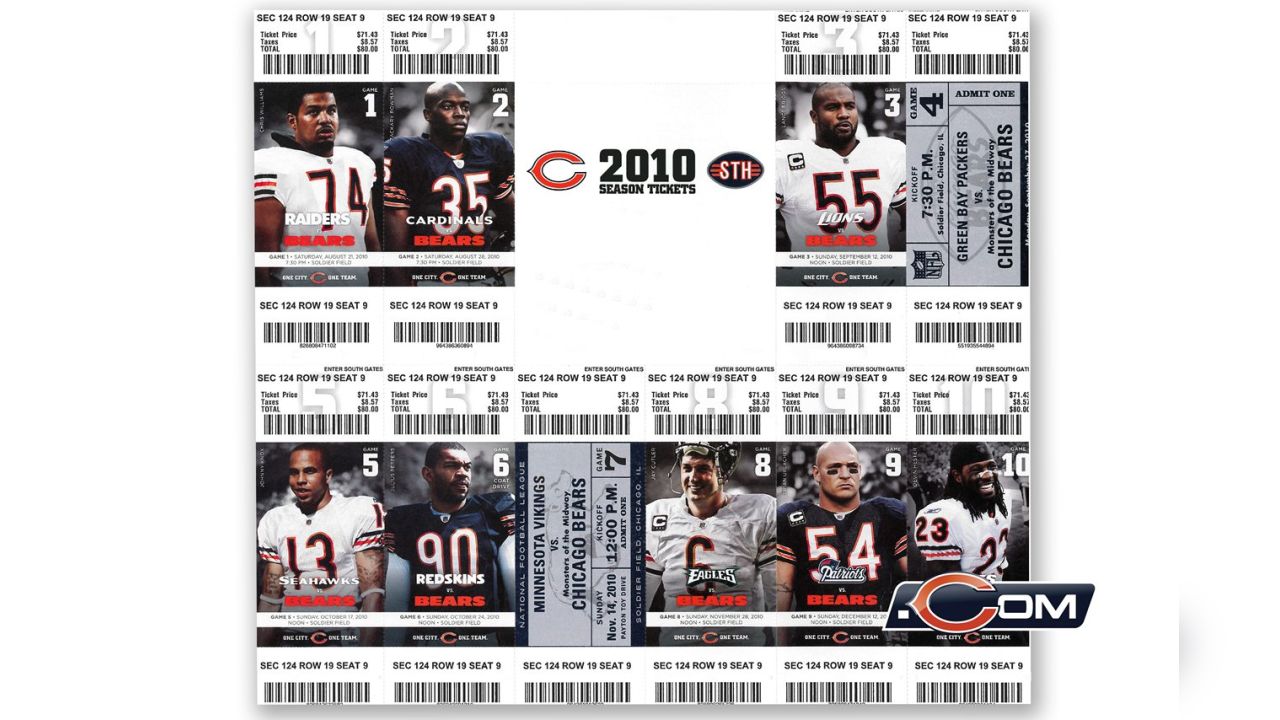 chicago bears preseason tickets