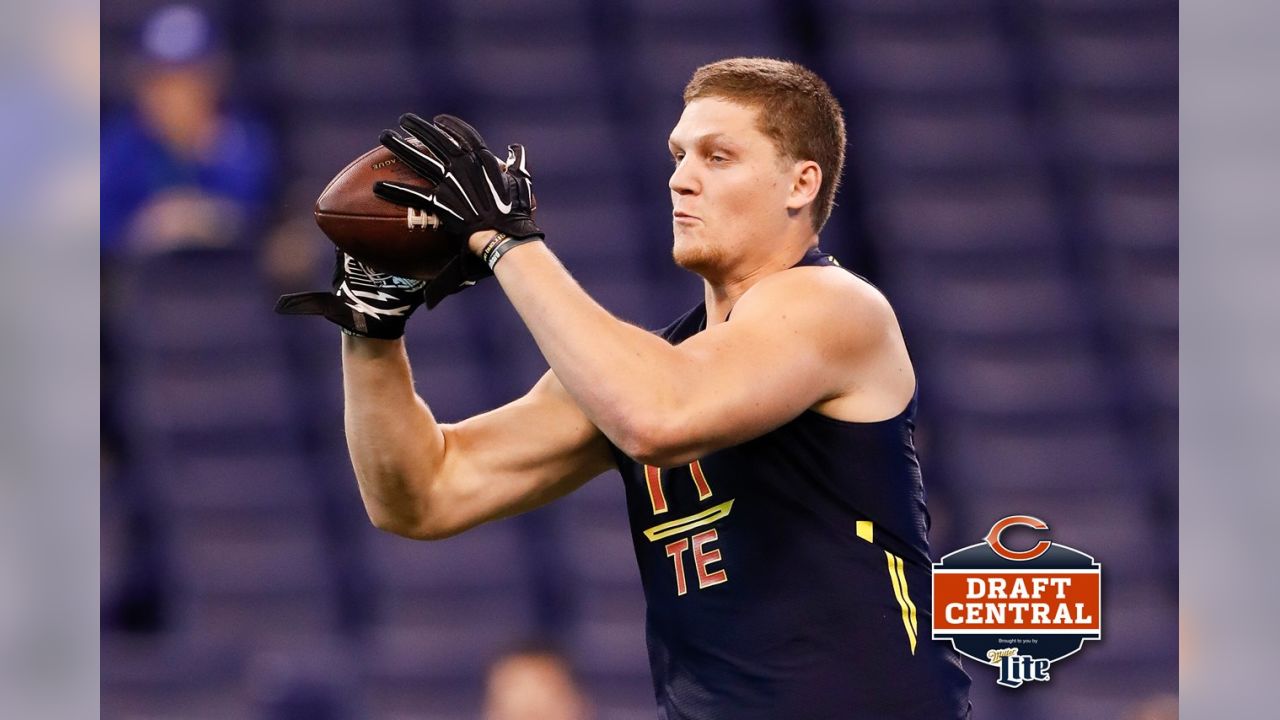 Adam Shaheen Autographed Chicago Bears Football 16x20 Photo (Beckett) — RSA