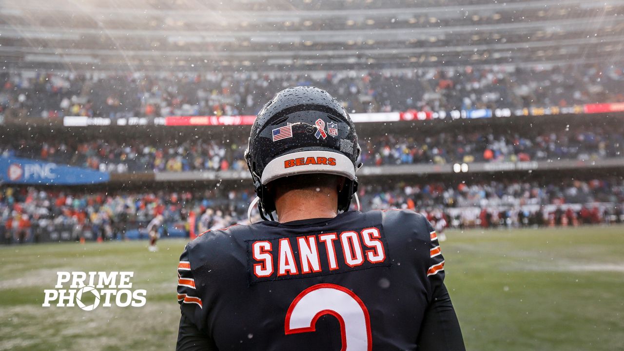 Heavy rain floods Soldier Field during Chicago Bears' season