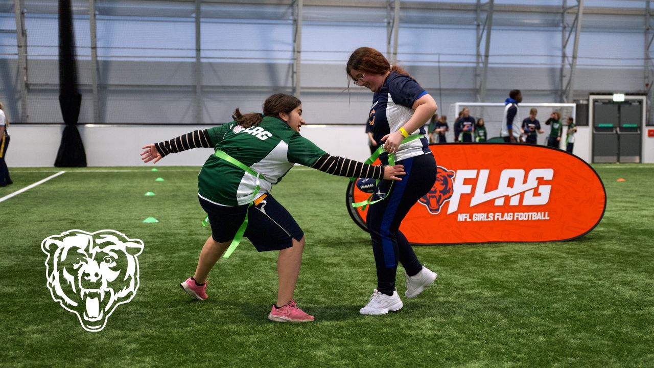 Bears help launch NFL girls flag football league in UK