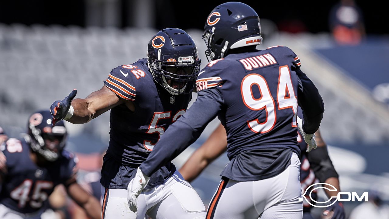 Khalil Mack and Roquan Smith  Chicago bears, Football helmets, Bear photos