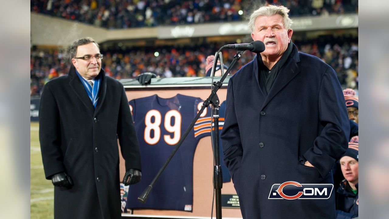 Mike Ditka's Chicago Bears Jersey and Sweater Retirement Presentation  Formerly Displayed at Mike Ditka's Restaurant