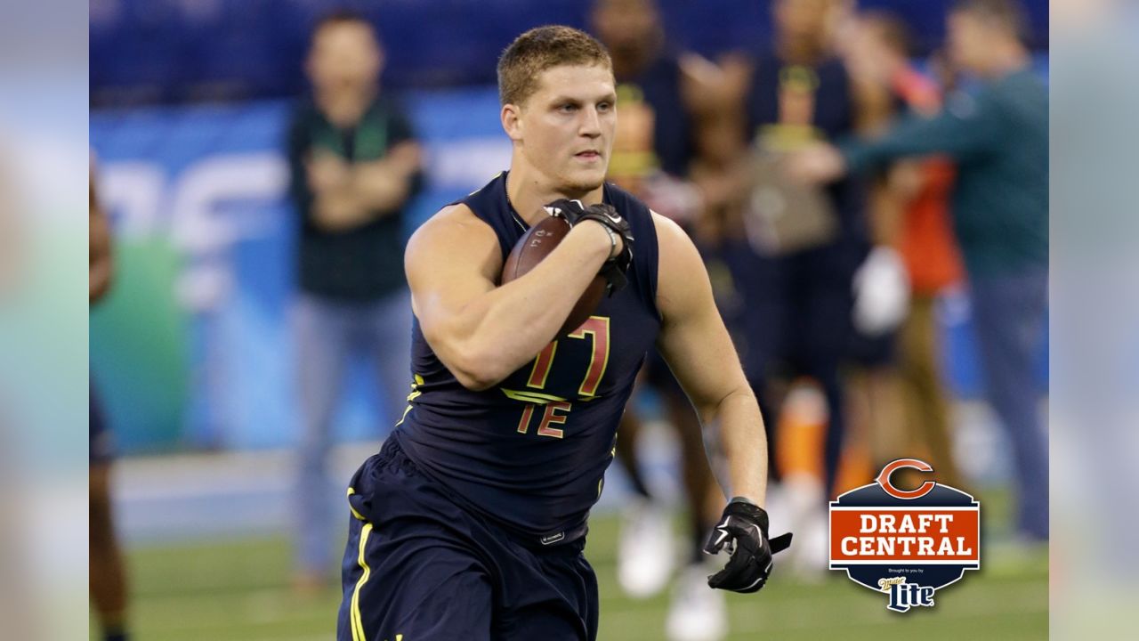 Adam Shaheen Autographed Chicago Bears Football 16x20 Photo (Beckett) — RSA