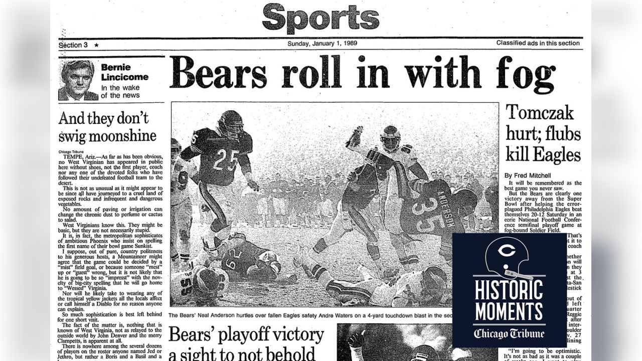 Historic Moments: Bears roll in with fog