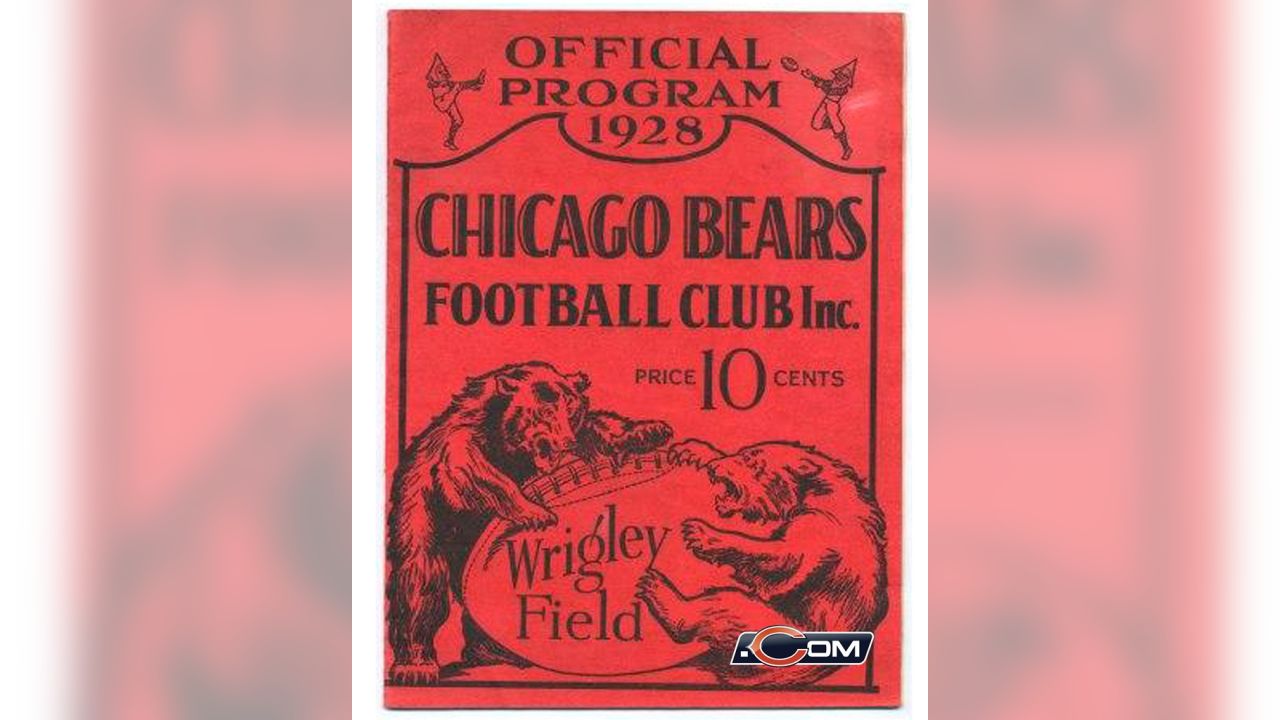 Chicago Bears Wrigley Field 1938 Game Schedule Poster Large 13