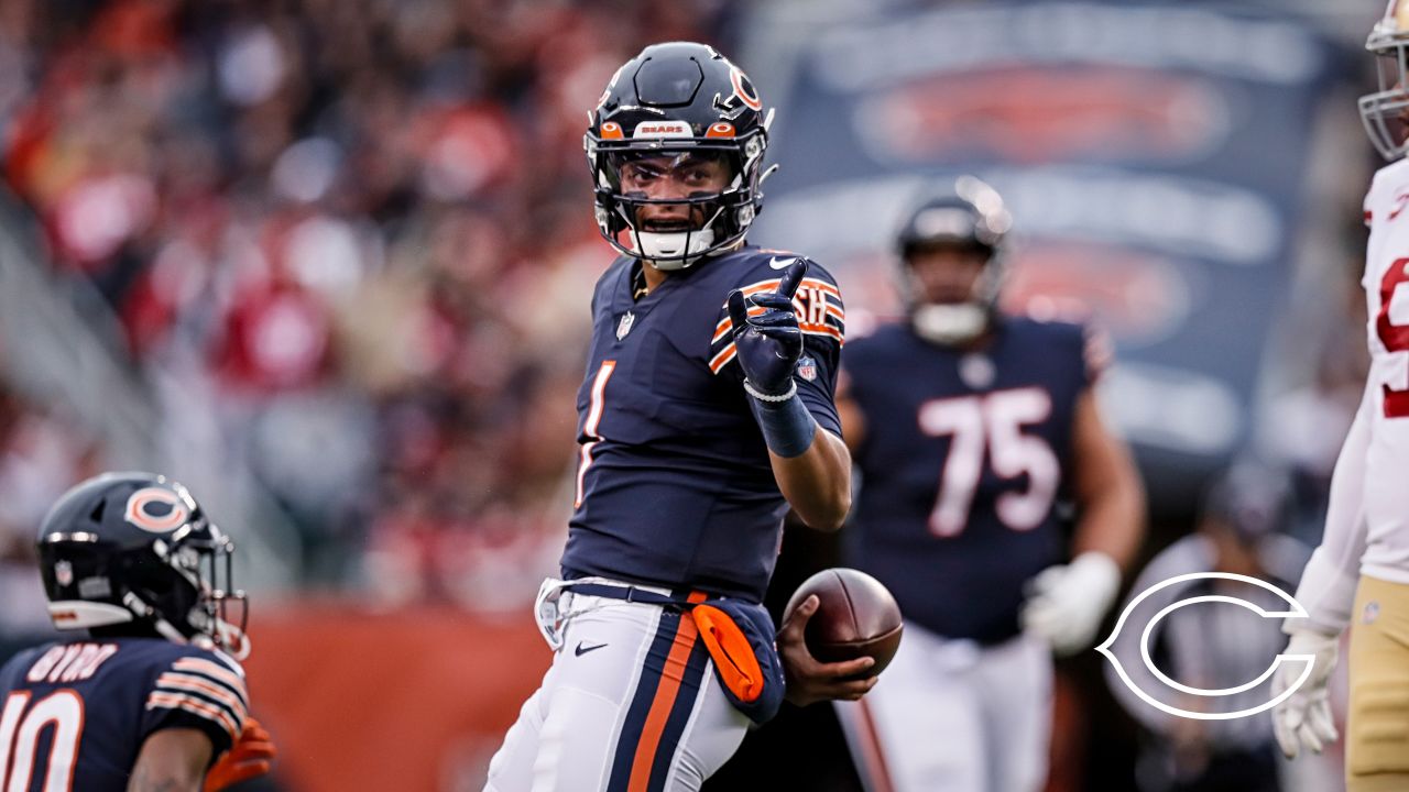 How did Justin Fields do? Tracking the Chicago Bears rookie QB's progress  during the 2021 season. – Orange County Register