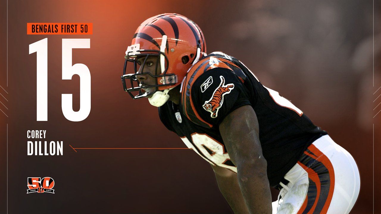 Cincinnati Bengals - 15 days until our 50th Season begins at HOME! Number  15 on the #Bengals First 50: Corey Dillon #Bengals50