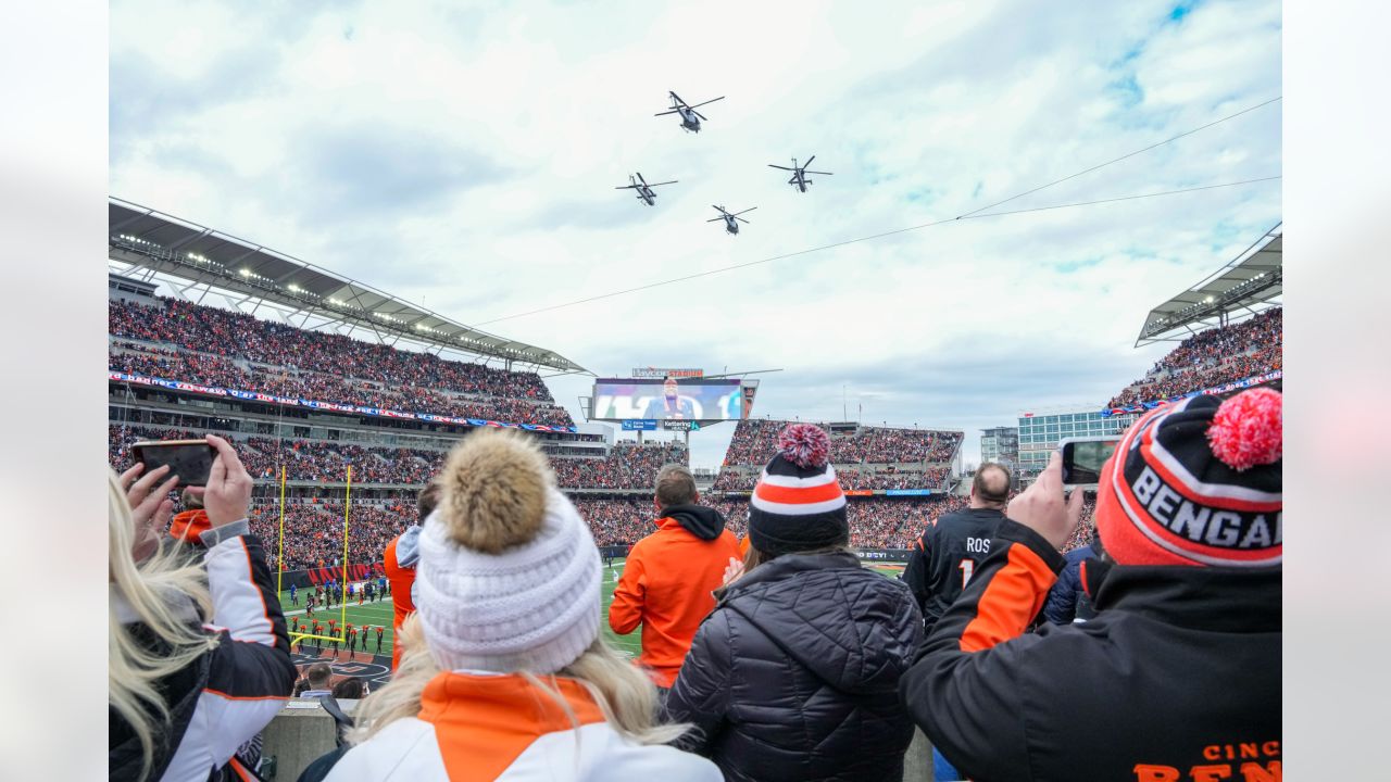 Flyover at Paycor Stadium - #ravens at #bengals #Nfl Week 18. #rulethe