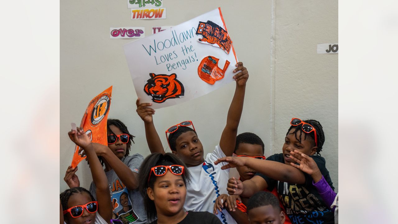 Bengals host pep rally at Woodlawn Elementary