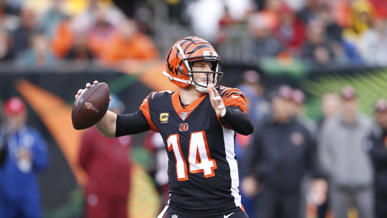 Cincinnati Bengals running back Joe Mixon plays against the Cleveland  Browns during the first half of an NFL football game, Sunday, Dec. 8, 2019,  in Cleveland. (AP Photo/Ron Schwane Stock Photo - Alamy