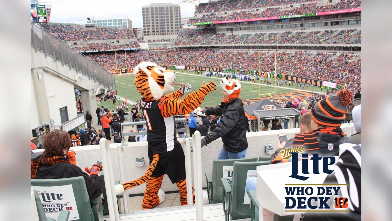 Miller Lite Party Deck 12/22 Bengals vs Vikings