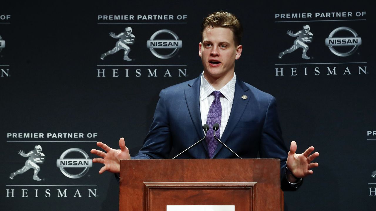 Bengals QB Joe Burrow Wins December 2021 Hickok Belt® Award