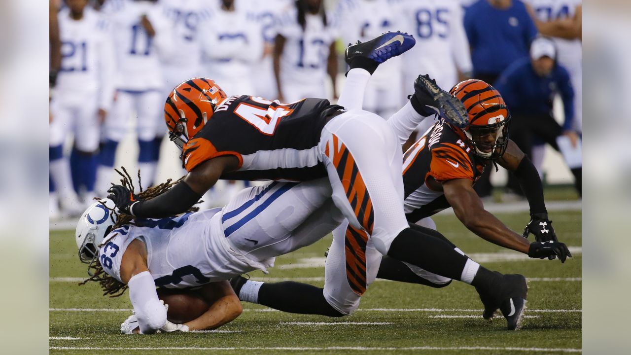 Cincinnati Bengals kicker Tristan Vizcaino (3) after an NFL football  preseason game between the Indianapolis Colts and the Cincinnati Bengals at  Paul Brown Stadium in Cincinnati, OH. Adam Lacy/CSM Stock Photo 