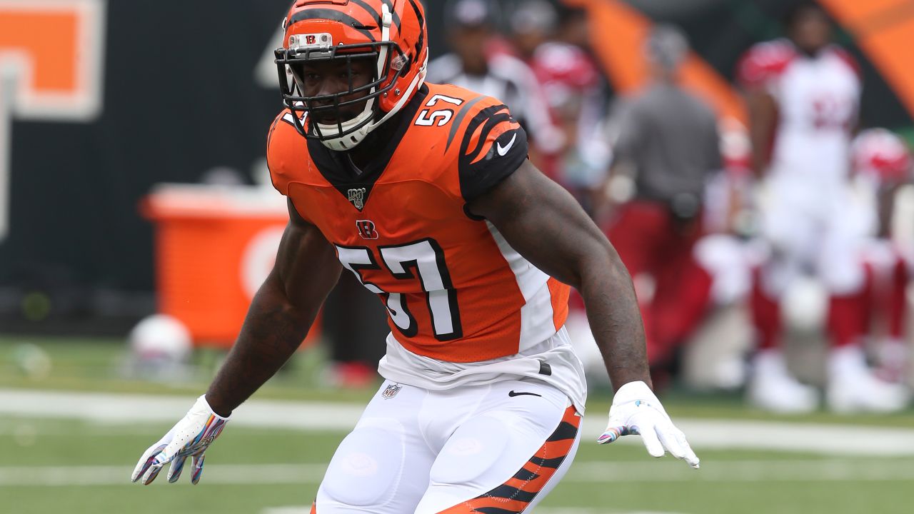 Cincinnati Bengals middle linebacker Hardy Nickerson (56) during