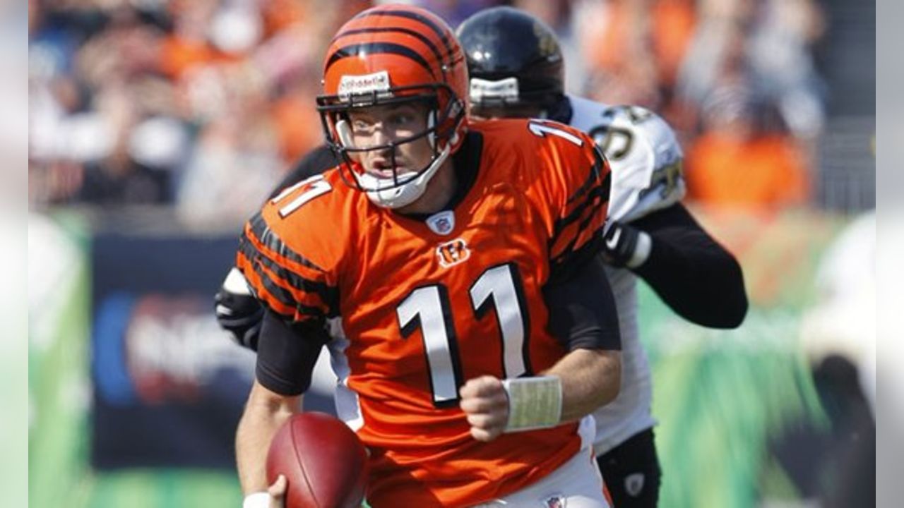 Cincinnati Bengals quarterback Ryan Fitzpatrick (11) in action against the  Pittsburgh Steelers during a NFL football game in Pittsburgh, Thursday, Nov.  20, 2008. The Steelers won 27-10. (AP Photo/Gene J. Puskar Stock Photo -  Alamy