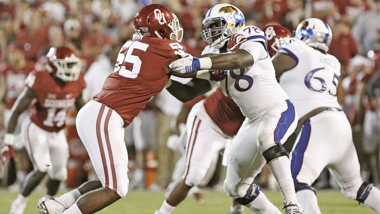 Kansas football's Hakeem Adeniji taken in sixth round of NFL Draft