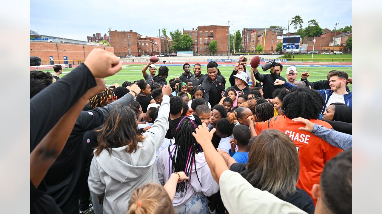 Bengals host pep rally at Woodlawn Elementary