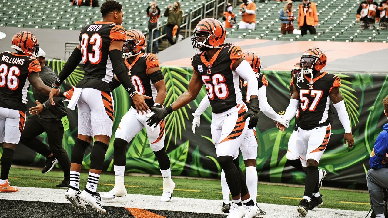 Cincinnati Bengals kicker Austin Seibert (3) kicks an extra point from the  hold of Kevin Huber in the first half of an NFL exhibition football game  against the Miami Dolphins in Cincinnati