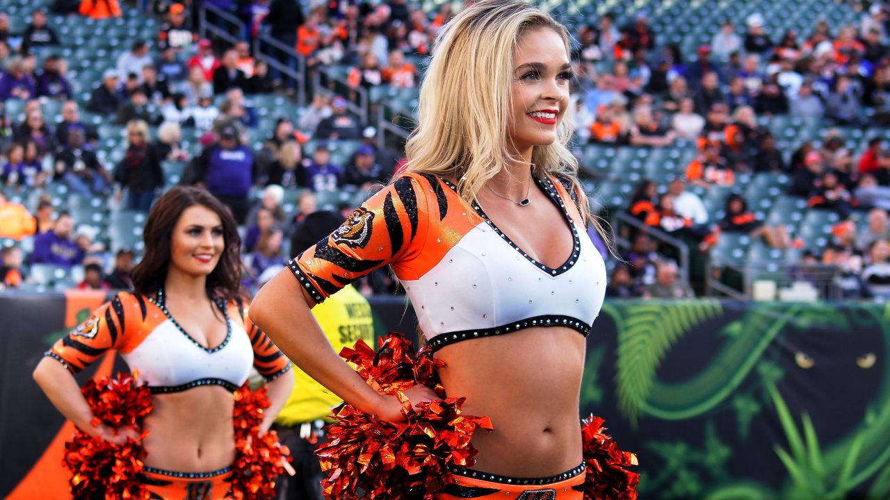 Ravens cheerleaders at Sunday's game vs. Bengals