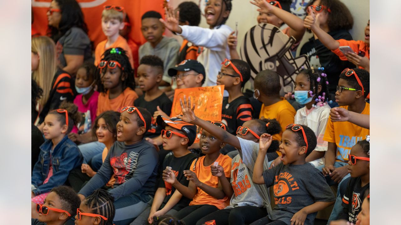 Bengals host pep rally at Woodlawn Elementary