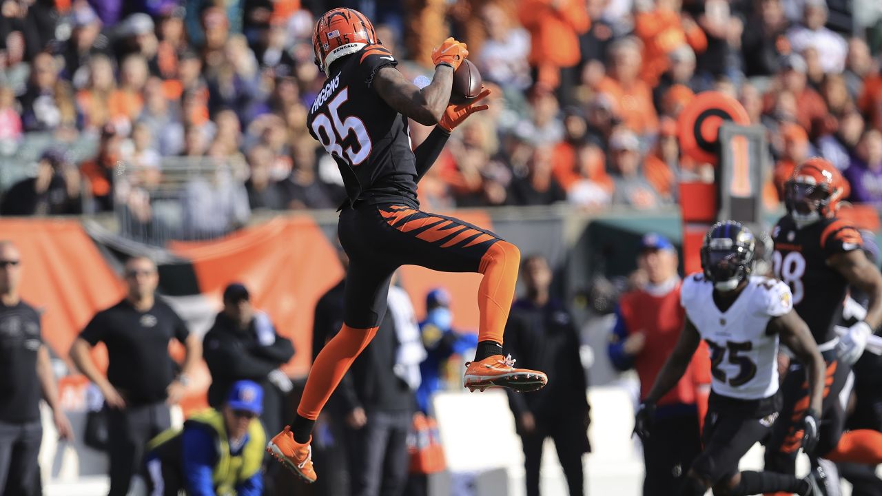 Cincinnati, Ohio, USA. 26th Dec, 2021. Cincinnati Bengals wide receiver Tee  Higgins (85) at the NFL football game between Baltimore Ravens and the  Cincinnati Bengals at Paul Brown Stadium in Cincinnati, Ohio.