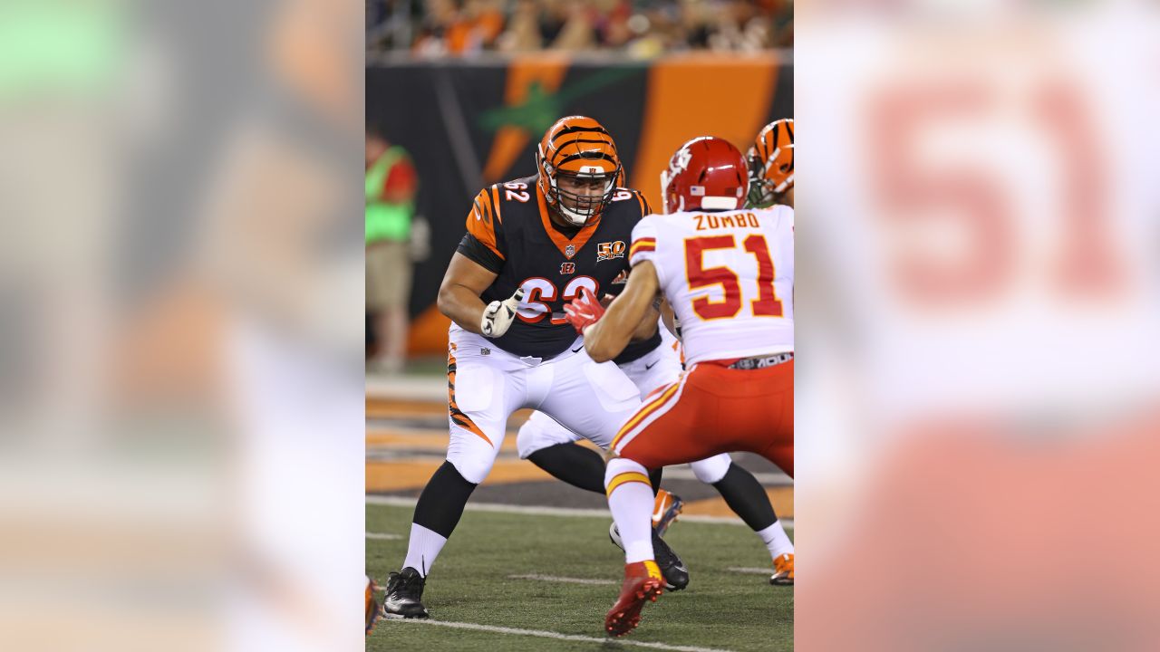 Cincinnati Bengals center Billy Price (53) after an NFL football preseason  game between the Indianapolis Colts and the Cincinnati Bengals at Paul  Brown Stadium in Cincinnati, OH. Adam Lacy/CSM Stock Photo 