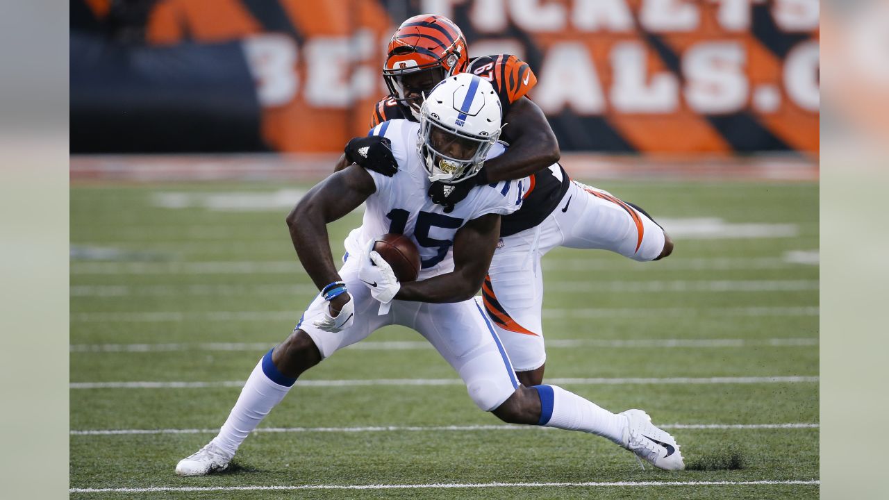 Cincinnati Bengals kicker Tristan Vizcaino (3) after an NFL football  preseason game between the Indianapolis Colts and the Cincinnati Bengals at  Paul Brown Stadium in Cincinnati, OH. Adam Lacy/CSM Stock Photo 