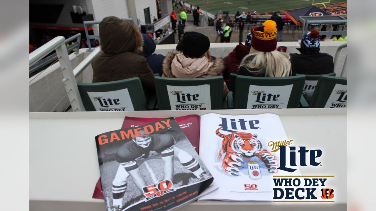 Miller Lite Who Dey Deck  Cincinnati Bengals 