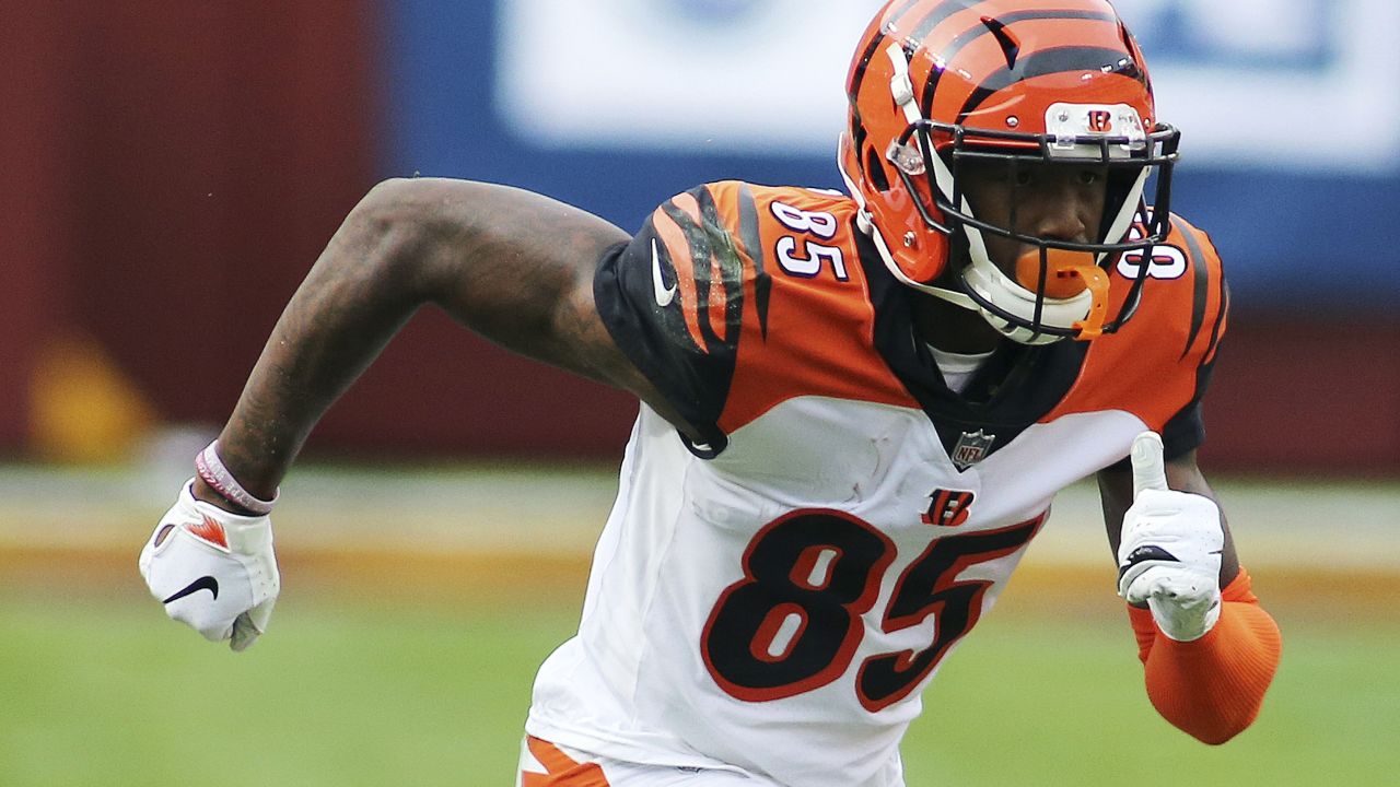 Cincinnati Bengals wide receiver Trent Taylor (11) pictured before an NFL  preseason football game against the Washington Commanders, Saturday, August  26, 2023 in Landover. (AP Photo/Daniel Kucin Jr Stock Photo - Alamy