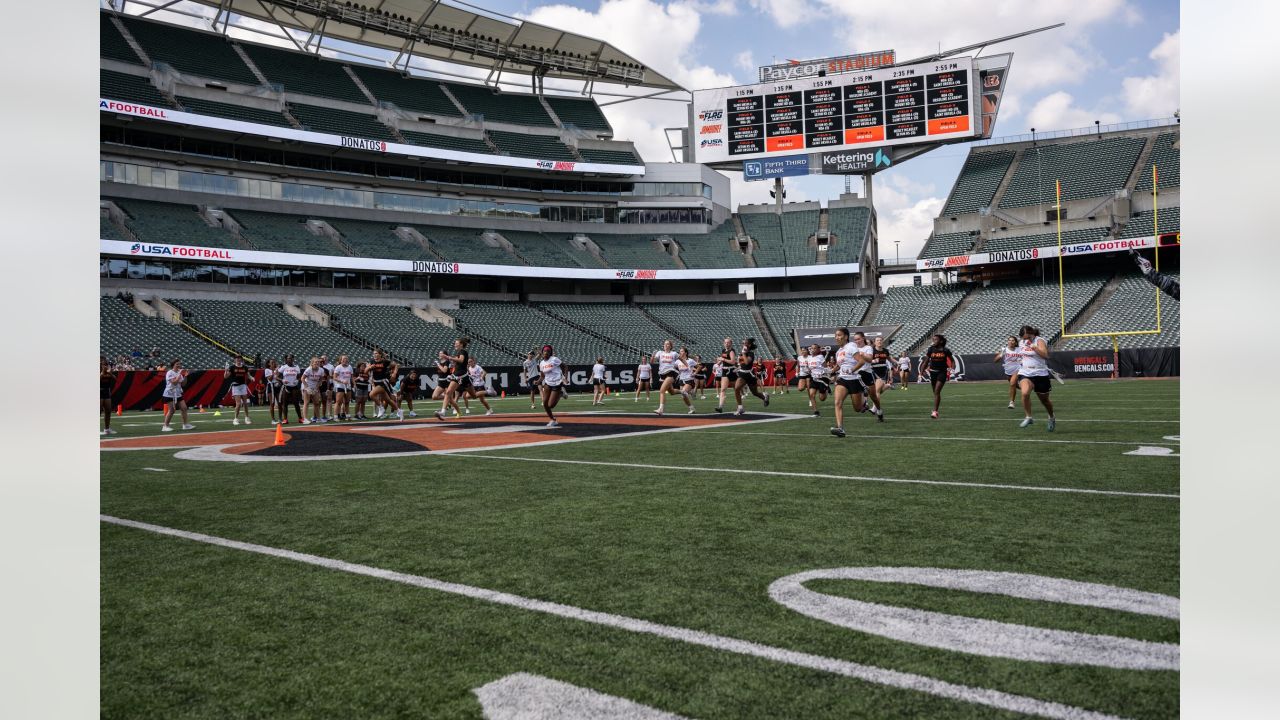 Bengals Host First-Annual Girls Flag Football Jamboree at Paycor