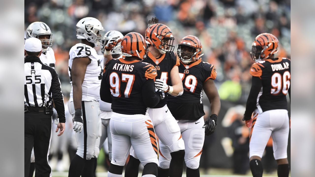 Cincinnati Bengals defensive end Sam Hubbard (94) celebrates with