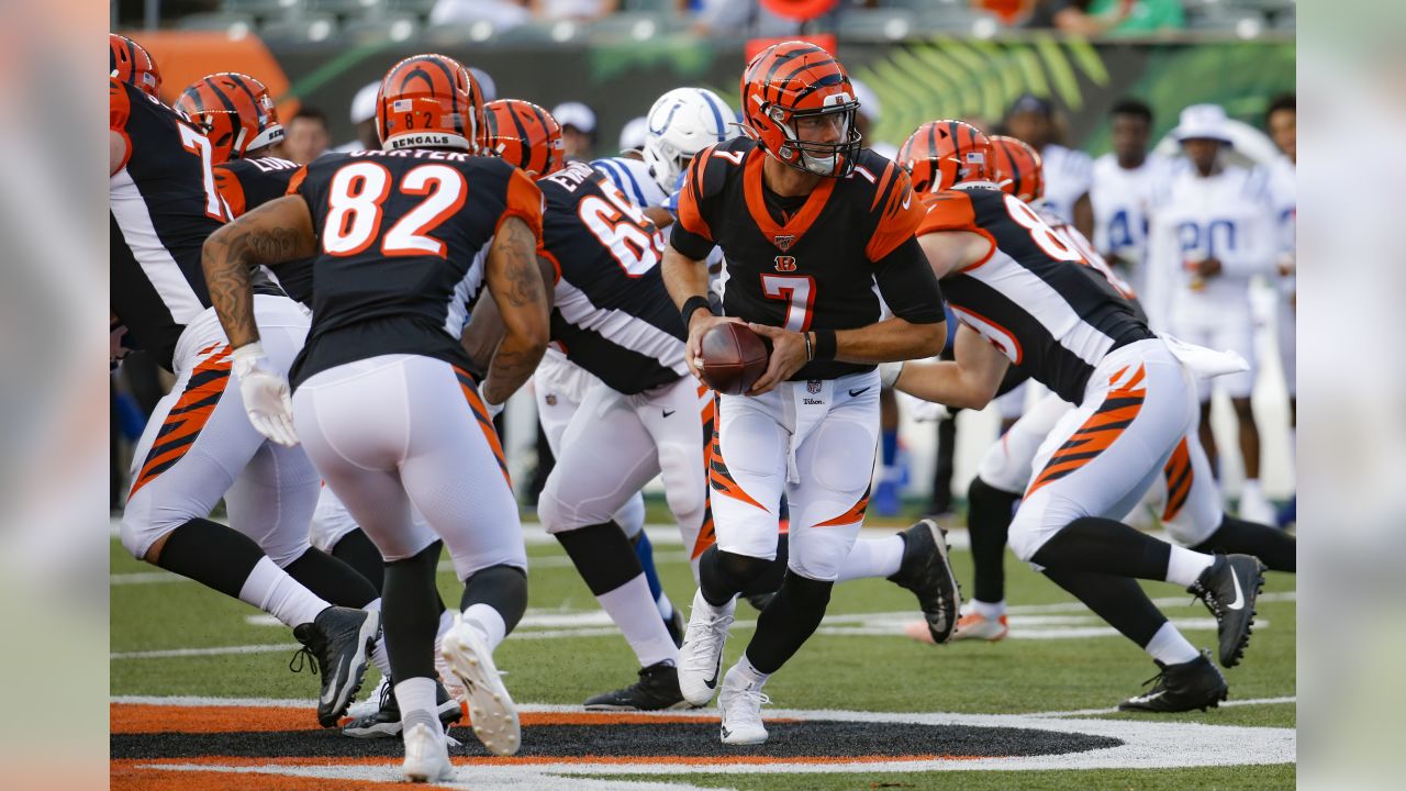 August 22, 2019: Cincinnati Bengals tight end Cethan Carter (82) during NFL  football preseason game action between the New York Giants and the  Cincinnati Bengals at Paul Brown Stadium in Cincinnati, OH.