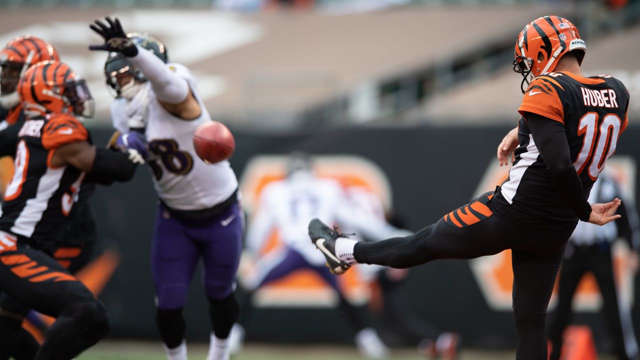 Cincinnati Bengals punter Kevin Huber (10) after an NFL football