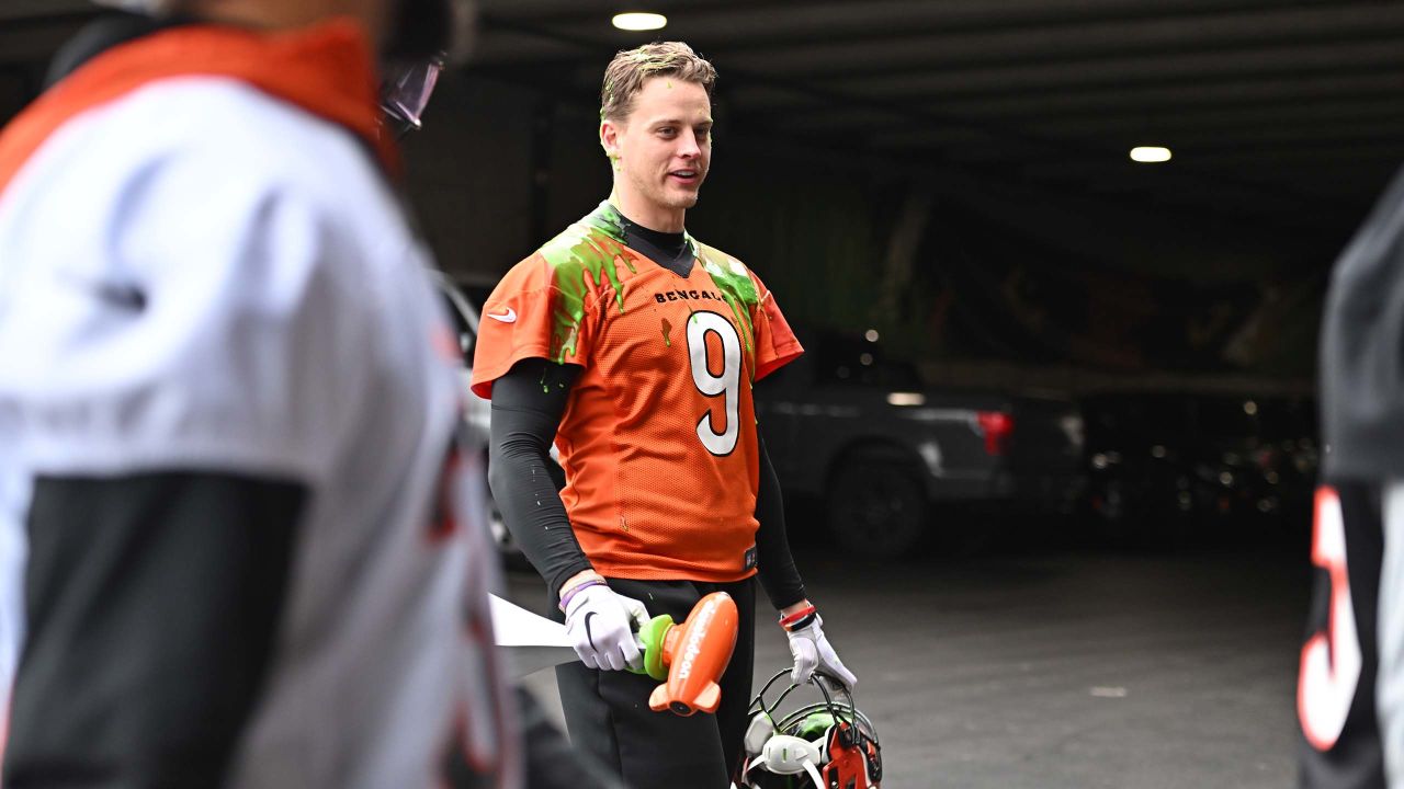 Joe Burrow finally meets SpongeBob, gets slimed