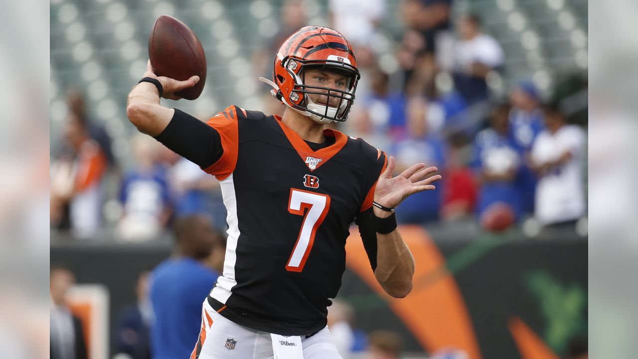 Cincinnati Bengals quarterback Jake Dolegala (7) during NFL