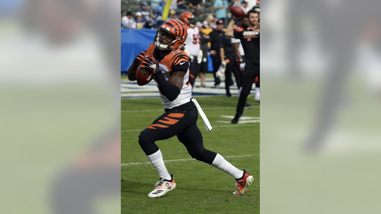 Cincinnati Bengals cornerback Darius Phillips (23) reacts during