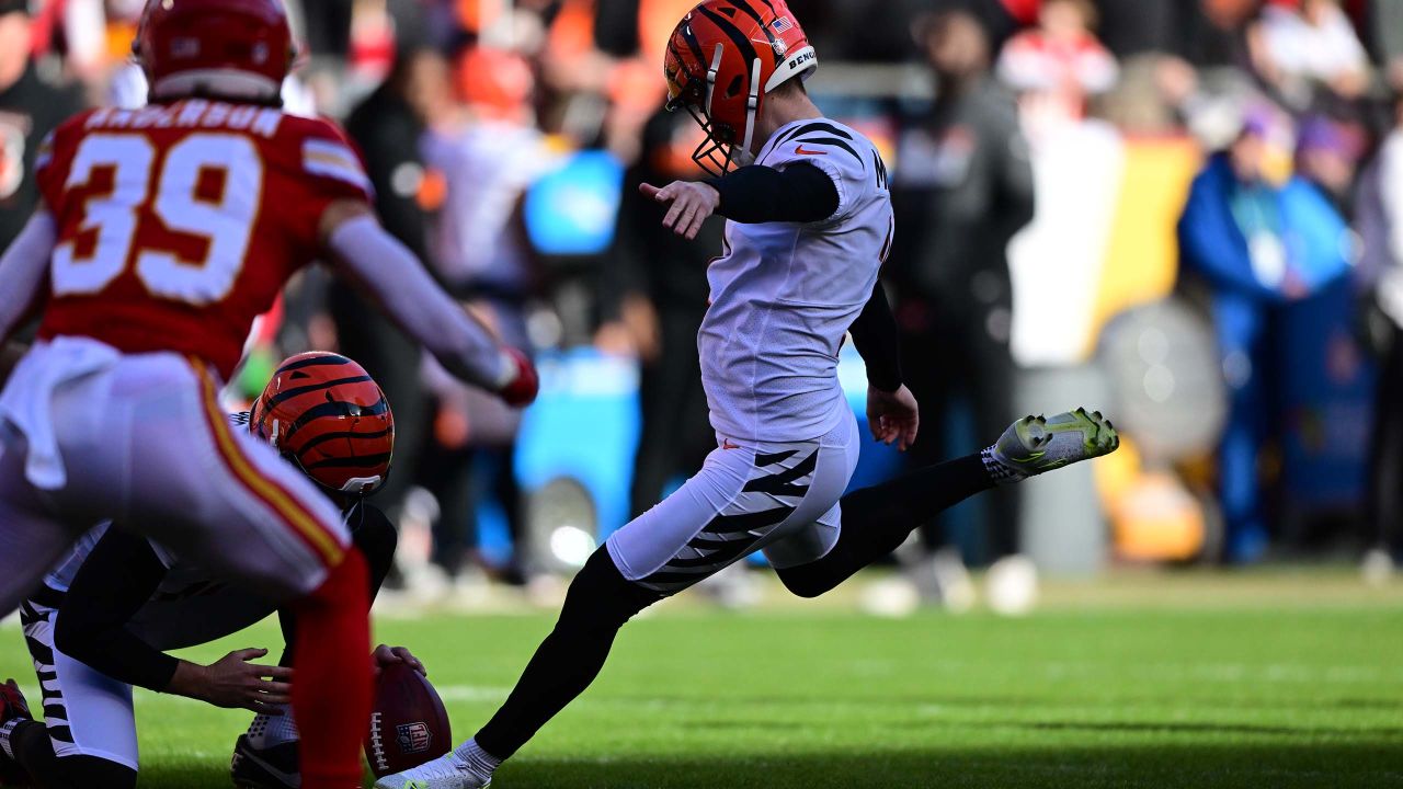 Cincinnati Bengals defensive end Trey Hendrickson during the second half of  the NFL AFC Championship playoff football game against the Kansas City  Chiefs, Sunday, Jan. 29, 2023 in Kansas City, Mo. (AP