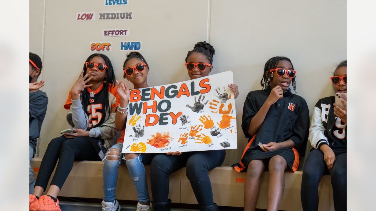 Bengals Rule Your School Pep Rally at Woodlawn Elementary