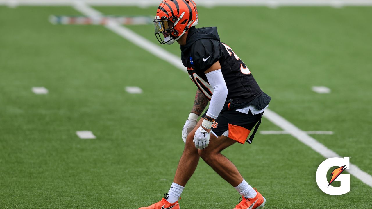 Photo: Bengals Trent Taylor makes the catch under pressure - KYP20221106026  