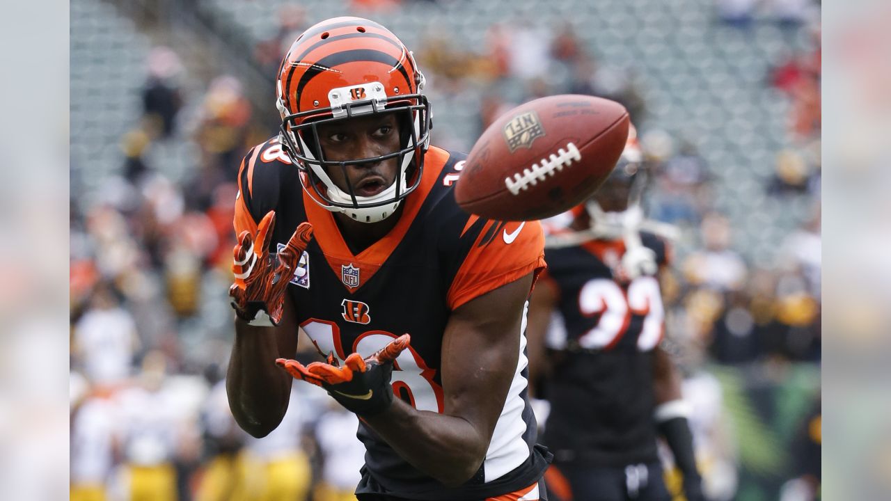 Pittsburgh Steelers cornerback Ahkello Witherspoon (25) celebrates an  interception during a NFL football game against the Cincinnati Bengals,  Sunday, Sept. 11, 2022, in Cincinnati. (AP Photo/Emilee Chinn Stock Photo -  Alamy