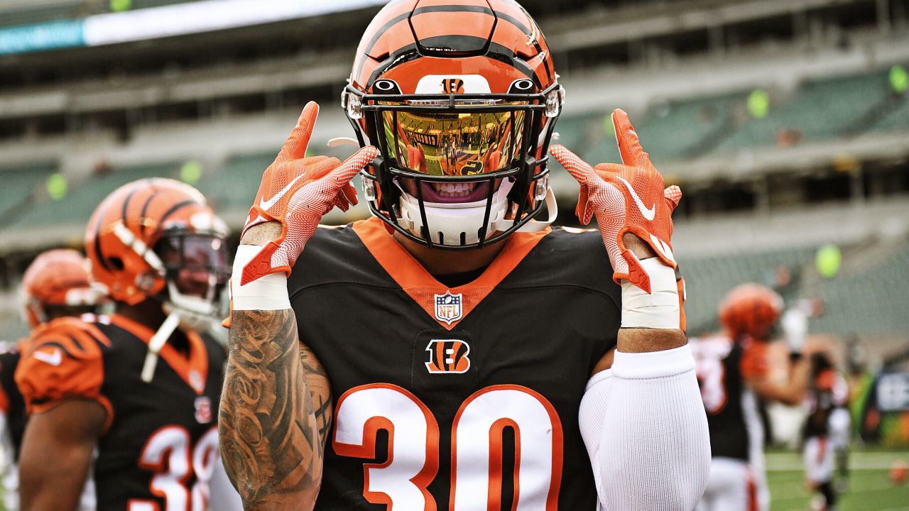 Cincinnati Bengals quarterback Joe Burrow throws for 234 yards in the first  half against the Cleveland Browns.