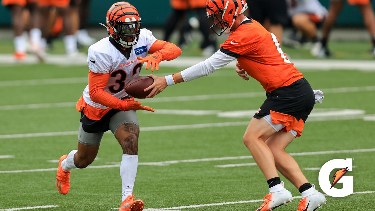 Cincinnati Bengals wide receiver Trent Taylor (11) carries the ball during  an NFL football game against the Carolina Panthers, Sunday, Nov. 6, 2022,  in Cincinnati. (AP Photo/Emilee Chinn Stock Photo - Alamy