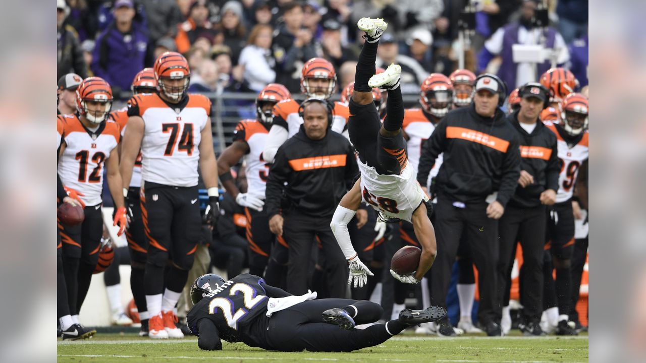 Tyler Boyd front flips into the end zone as Cincinnati Bengals demolish  Baltimore Ravens - BBC Sport